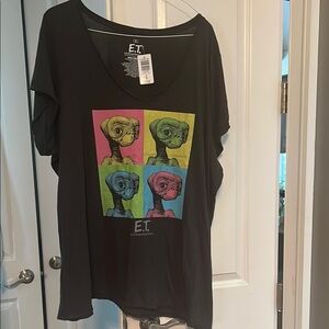 Black Graphic Women's Top